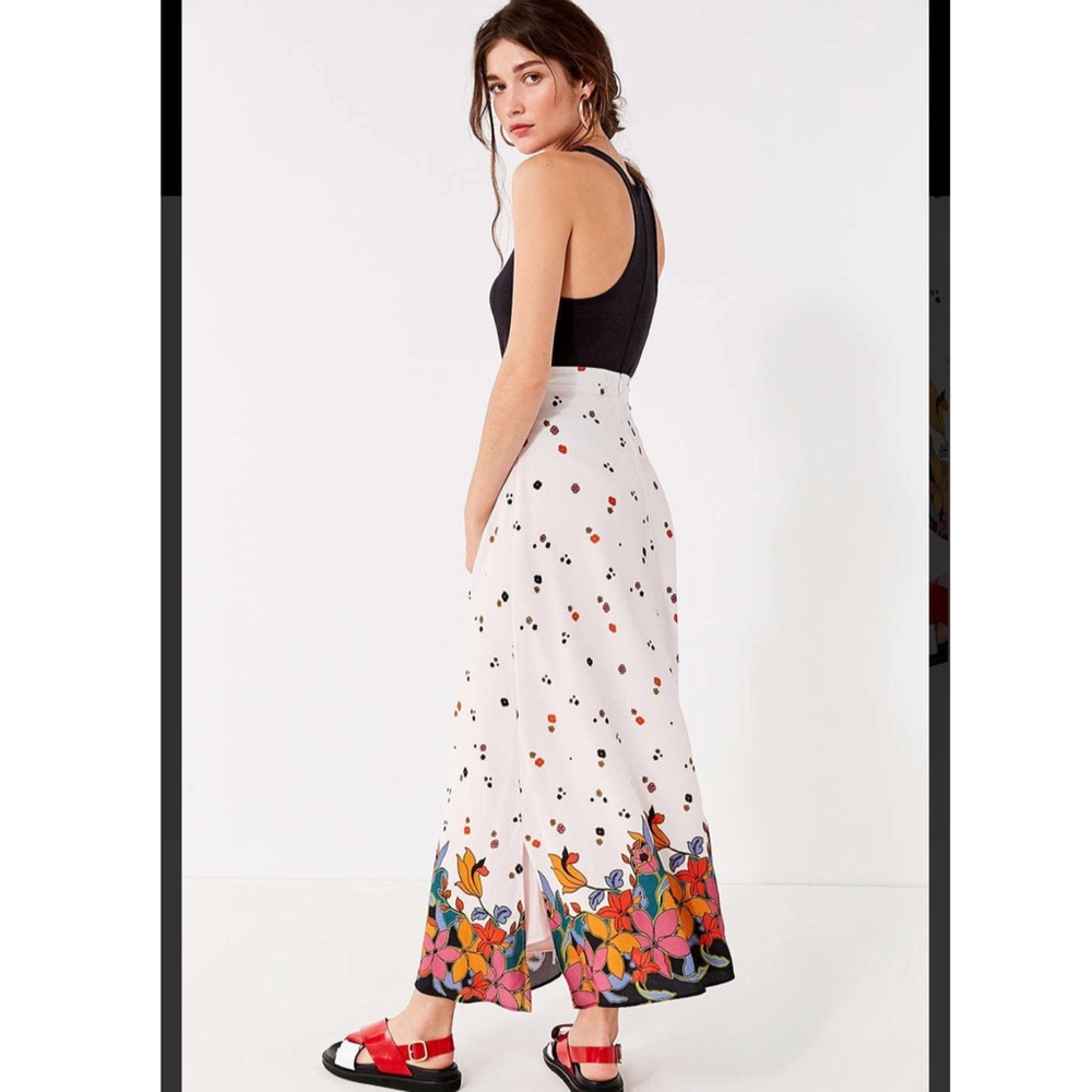 Urban outfitters floral maxi skirt